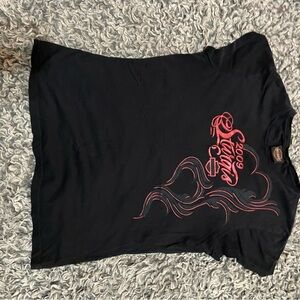 Harley-Davidson Black and Red Short Sleeve Tee